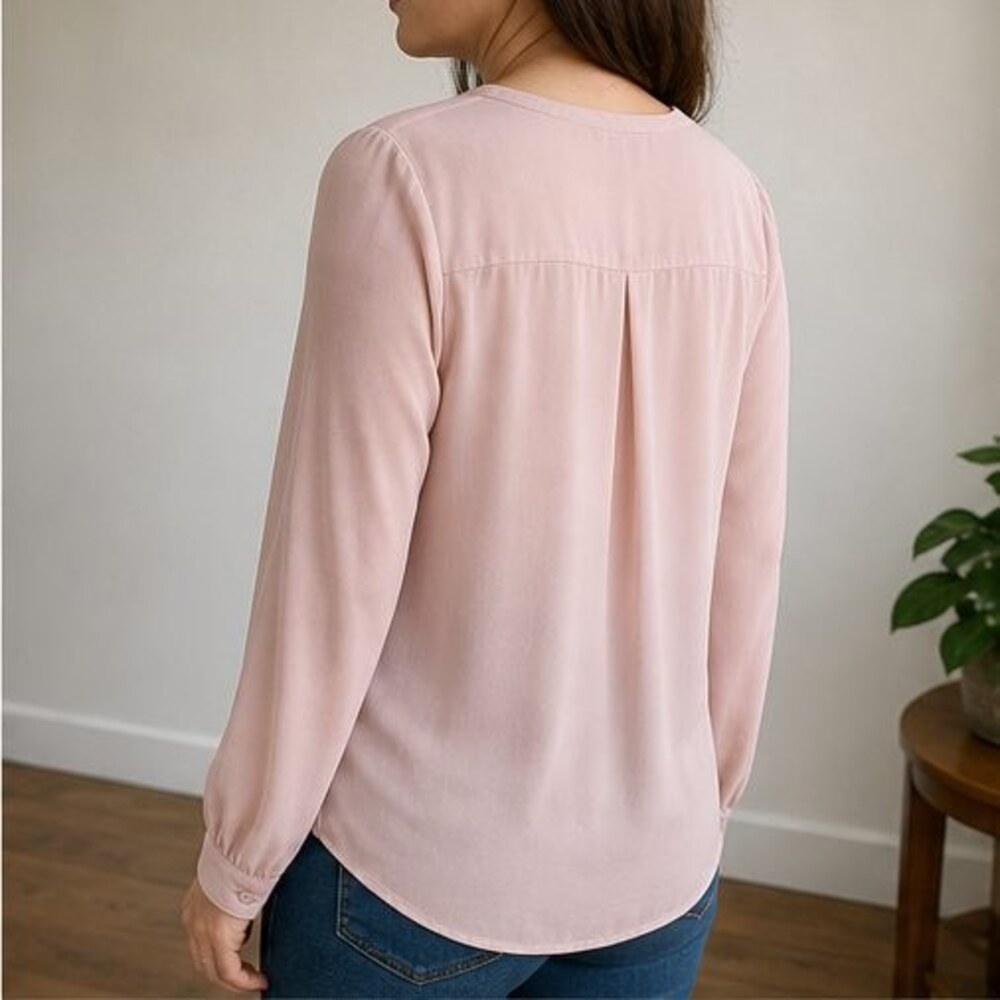 Blush Ruffle Blouse - Picture 3 of 6